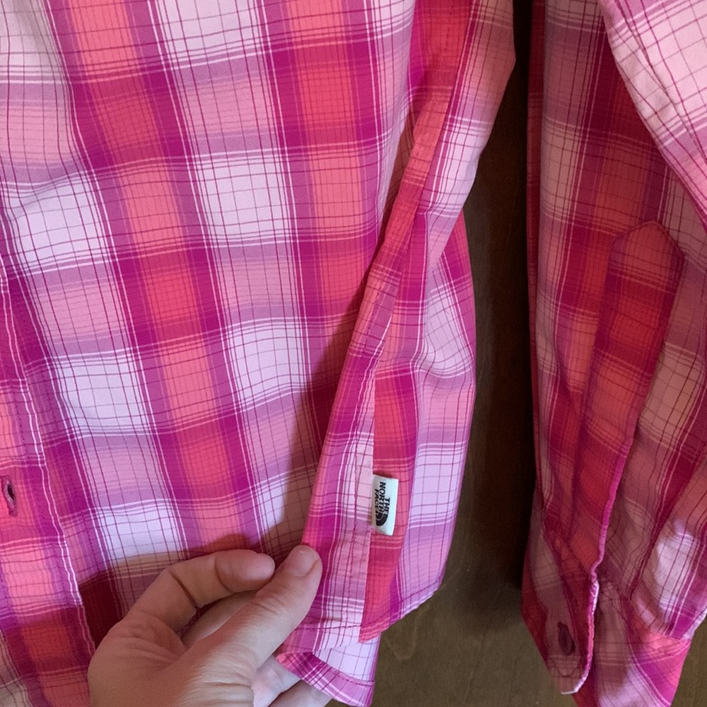 The North Face Button Up Plaid Vapor Wick Dress Shirt View 6